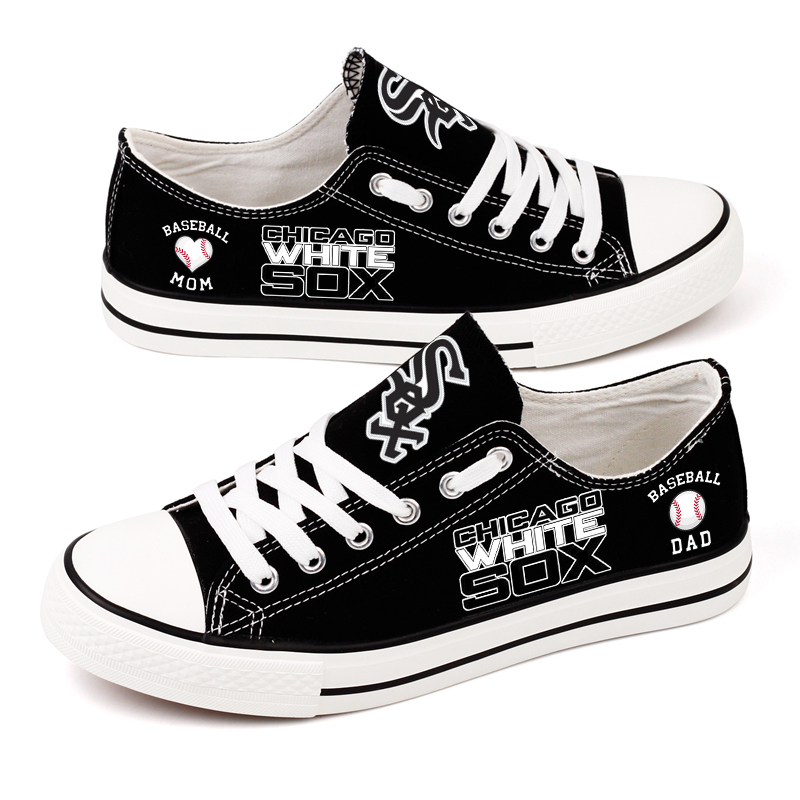 Women's Chicago White Sox Repeat Print Low Top Sneakers 003